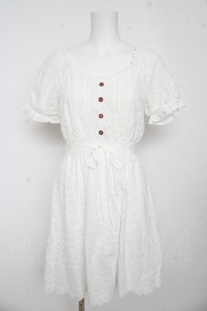 画像: axes femme POETIQUE / 【柴田あやなさんコラボ】コットンレースワンピース M 白 Y-26-03-13-099-AX-OP-SZ-ZY