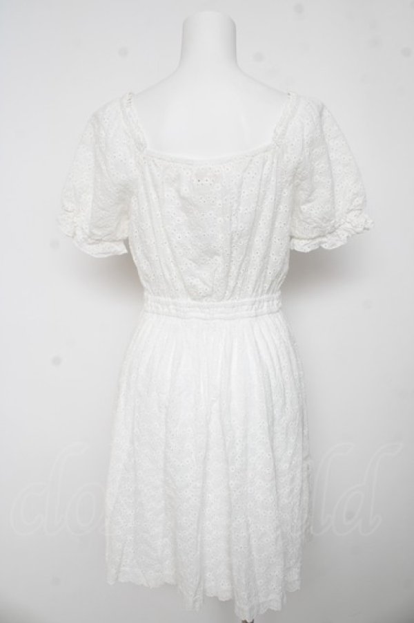 画像2: axes femme POETIQUE / 【柴田あやなさんコラボ】コットンレースワンピース M 白 Y-26-03-13-099-AX-OP-SZ-ZY (2)