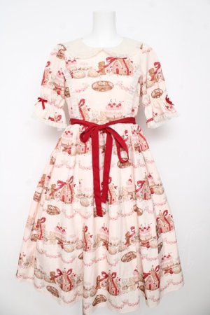 画像: axes femme kawaii / お菓子の家柄ワンピース M 生成り Y-26-03-13-104-AX-BL-SZ-ZY