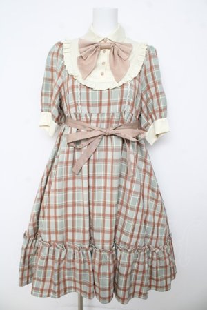 画像: axes femme kawaii / チェック柄ワンピース M グリーン Y-26-03-13-105-AX-OP-SZ-ZY
