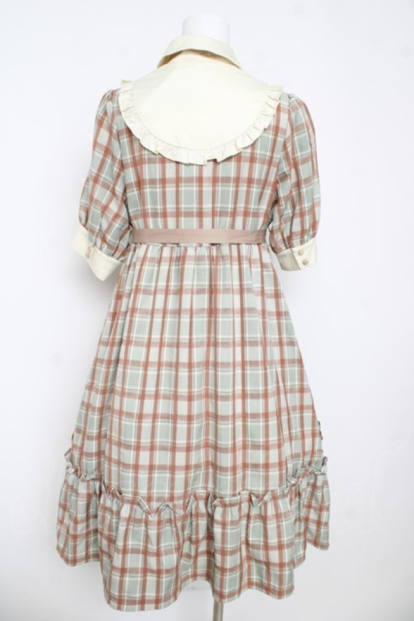 画像2: axes femme kawaii / チェック柄ワンピース M グリーン Y-26-03-13-105-AX-OP-SZ-ZY (2)