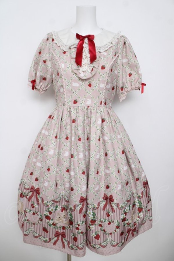 画像1: axes femme kawaii / ベリーフィールズワンピース M ピンク Y-26-03-13-109-AX-BL-SZ-ZY (1)