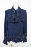 画像1: axes femme kawaii / 3wayジャボ付きブラウス M 紺 Y-26-03-13-013-AX-BL-SZ-ZY (1)