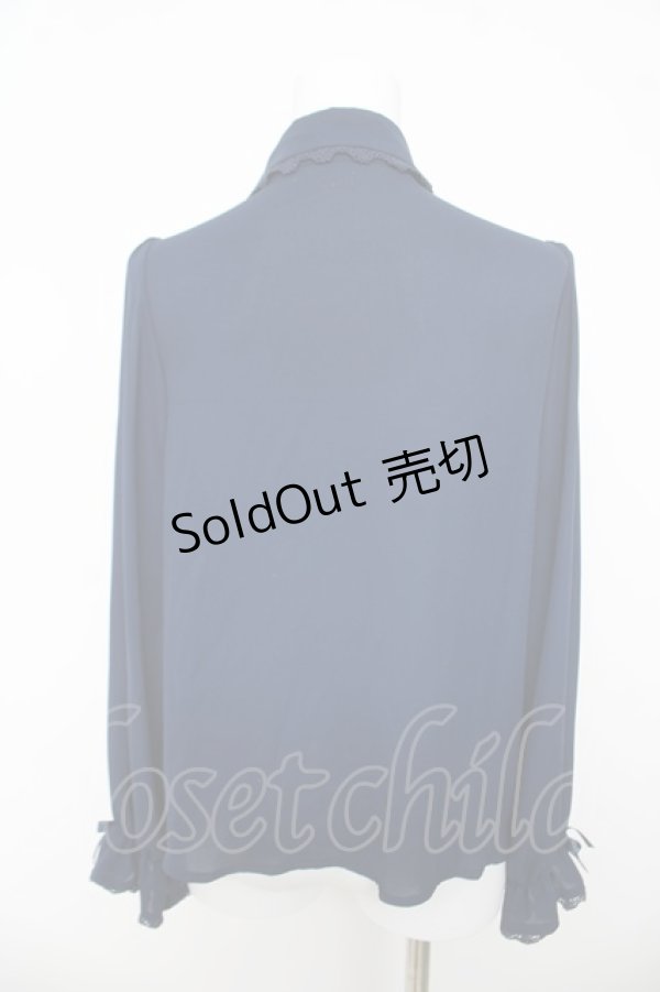 画像2: axes femme kawaii / 3wayジャボ付きブラウス M 紺 Y-26-03-13-013-AX-BL-SZ-ZY (2)