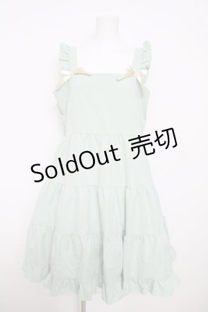 画像: FCL / フリルジャンパースカート 4L ミント Y-26-03-13-114-LO-OP-SZ-ZY