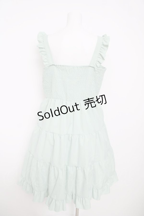 画像2: FCL / フリルジャンパースカート 4L ミント Y-26-03-13-114-LO-OP-SZ-ZY (2)