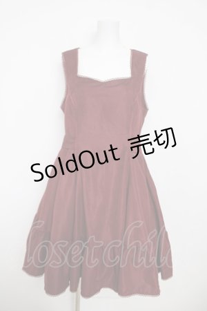 画像: Kurumi Collaboration / ノエル・ド・メモワール　ジャンパースカート LL 濃赤 Y-26-03-13-116-LO-OP-SZ-ZY