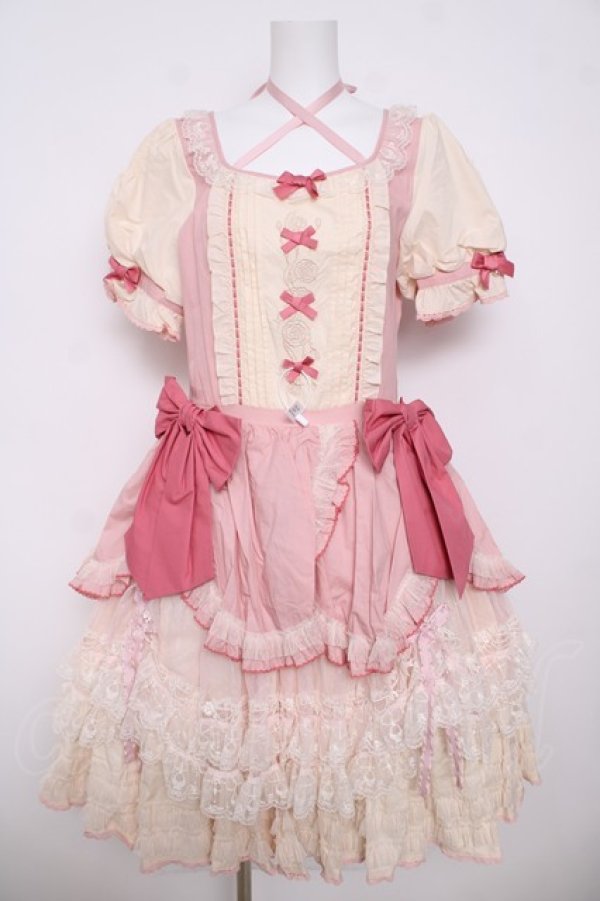 画像1: NyaNya（海外ロリータブランド） / 「NyaNya x 魔法少女まどかマギカ コラボ商品」鹿目 まどか ver. L ピンク Y-26-03-13-127-LO-OP-SZ-ZY (1)