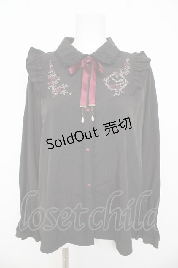 画像1: axes femme / 【my axes】ブラウス L 黒 Y-26-03-13-016-AX-BL-SZ-ZY (1)