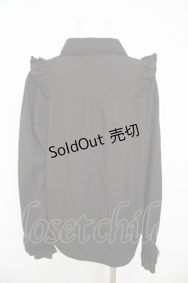 画像2: axes femme / 【my axes】ブラウス L 黒 Y-26-03-13-016-AX-BL-SZ-ZY (2)