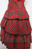 画像4: Heart E / タータンチェック3段スカートのサンドレス 9号 赤 Y-26-03-13-134-LO-OP-SZ-ZY (4)