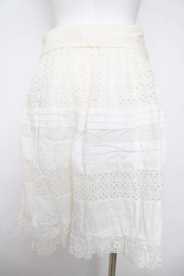 画像2: Jane Marple / コットンレーススカート  シロ Y-26-03-13-138-JM-SK-SZ-ZY (2)