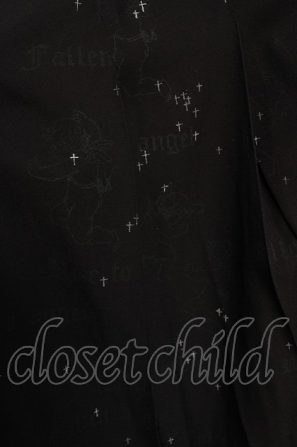 画像3: h.naoto Blood / 天使柄天蓋ロングスカート  黒 Y-26-03-13-139-HN-SK-SZ-ZY (3)