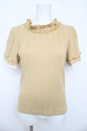 画像: axes femme / プチスタンドリブプルオーバー M イエロー Y-26-03-13-018-AX-TO-SZ-ZY