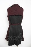画像2: axes femme POETIQUE / バックプリーツロングベスト M ワイン Y-26-03-13-019-AX-TO-SZ-ZY (2)