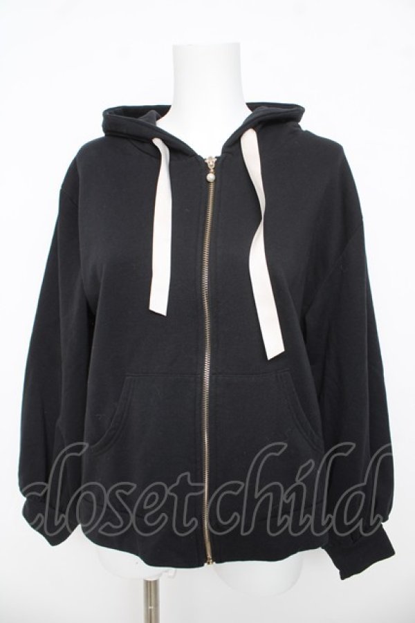 画像1: axes femme POETIQUE / バックスピンドルリボンパーカー M 黒 Y-26-03-13-022-AX-TO-SZ-ZY (1)