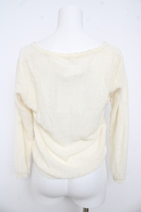 画像2: axes femme / 透かしカーディガン M 生成り Y-26-03-13-023-AX-TO-SZ-ZY (2)