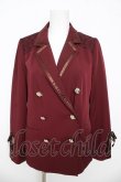 画像1: axes femme / 袖レースアップジャケット M ワイン Y-26-03-13-028-AX-JA-SZ-ZY (1)