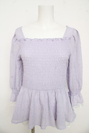 画像: axes femme / シアーシャーリングブラウス F ラベンダー Y-26-03-13-029-AX-BL-SZ-ZY