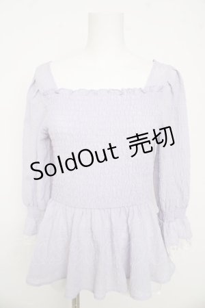 画像: axes femme / シアーシャーリングブラウス F ラベンダー Y-26-03-13-029-AX-BL-SZ-ZY