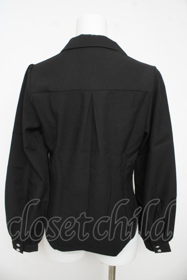 画像2: axes femme / コルセット風開襟ブラウス F 黒 Y-26-03-13-036-AX-BL-SZ-ZY (2)