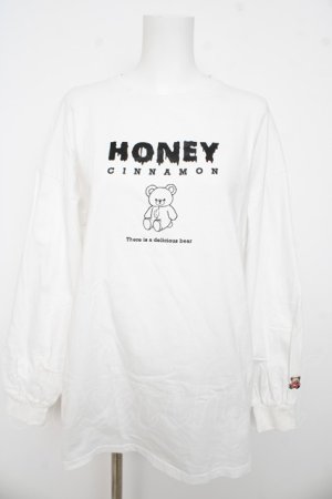 画像: Honey Cinnamon / EAT YOU シナモンロンT F 白 Y-26-03-13-043-LO-TO-SZ-ZY