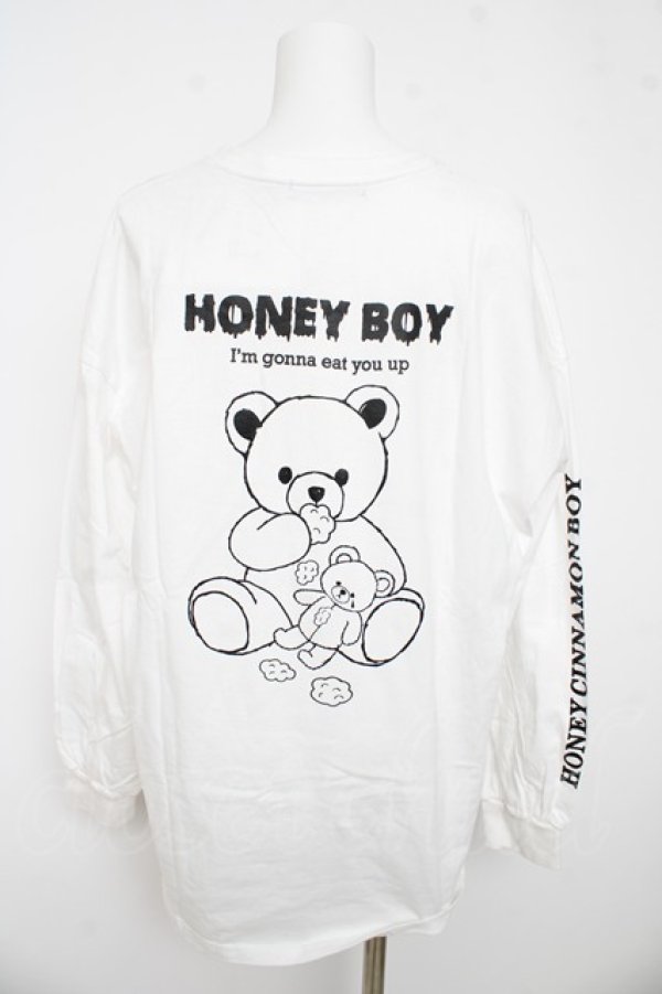 画像2: Honey Cinnamon / EAT YOU シナモンロンT F 白 Y-26-03-13-043-LO-TO-SZ-ZY (2)