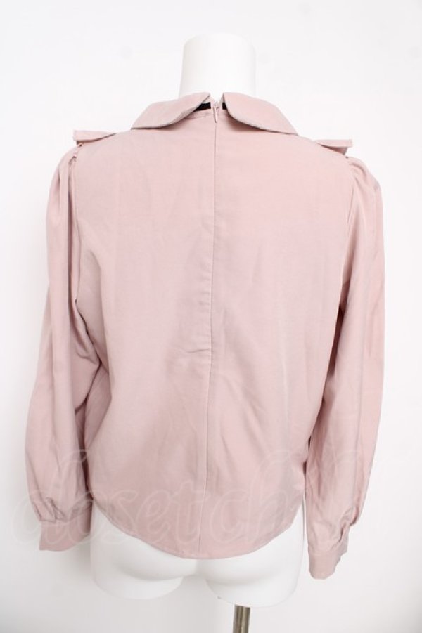 画像2: evelyn / 肩フリルブラウス  ピンク Y-26-03-13-047-LO-BL-SZ-ZY (2)