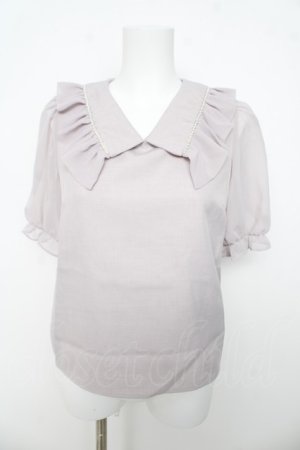 画像: evelyn / パール襟ブラウス  ピンク Y-26-03-13-048-LO-BL-SZ-ZY