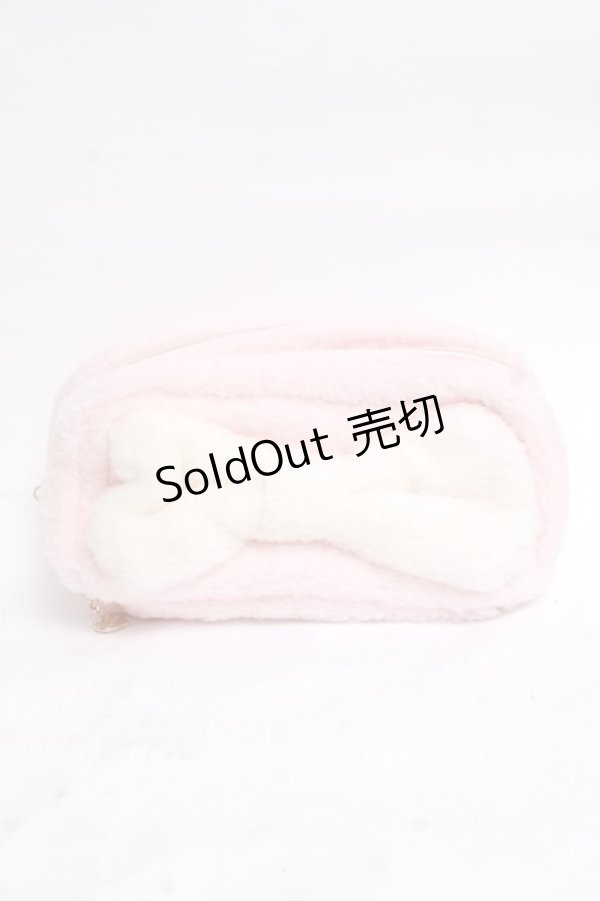 画像1: LIZ LISA / ビッグリボンポーチ  ピンク Y-26-03-16-041-LO-ZA-SZ-ZY (1)