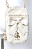 画像1: m petit by misako / NINA’S スマホショルダー バッグ  中白 Y-26-03-16-044-LO-ZA-SZ-ZY (1)