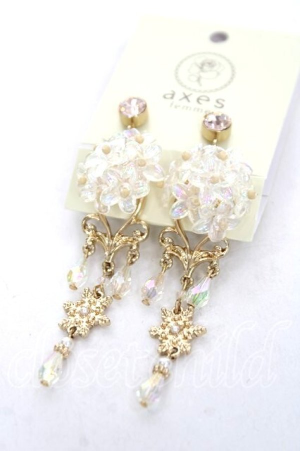 画像1: axes femme / オーロラガラス風イヤリング  ゴールド Y-26-03-16-004-AX-AC-SZ-ZY (1)