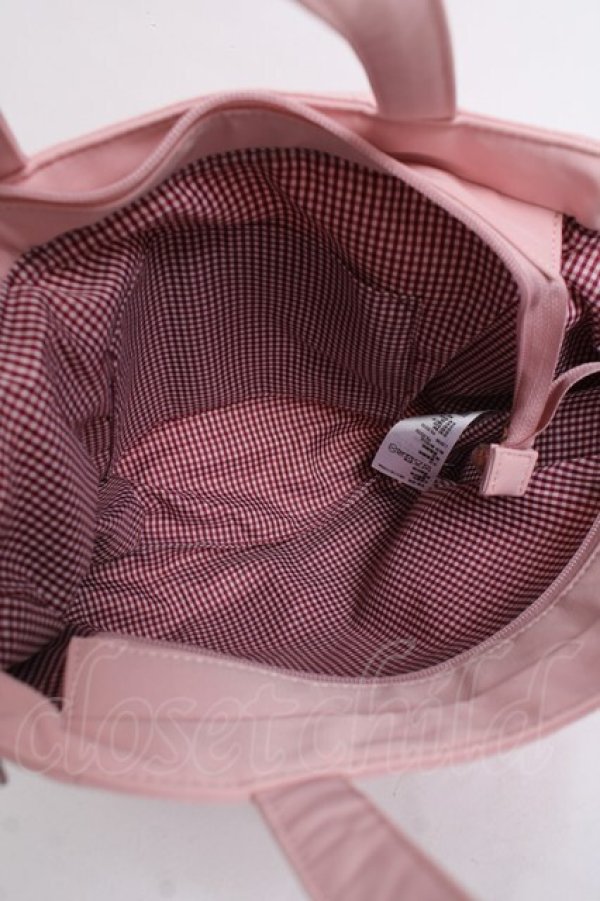 画像3: Maison de FLEUR / いちご刺繍サイドポケットトートバッグ F ピンク Y-26-03-16-046-LO-BG-SZ-ZY (3)