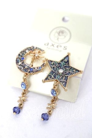 画像: axes femme / ベルエトワールイヤリング  ブルー Y-26-03-16-005-AX-AC-SZ-ZY