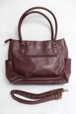 画像2: axes femme / REDLabel A4トートバッグ  ワイン Y-26-03-16-054-AX-BG-SZ-ZY (2)