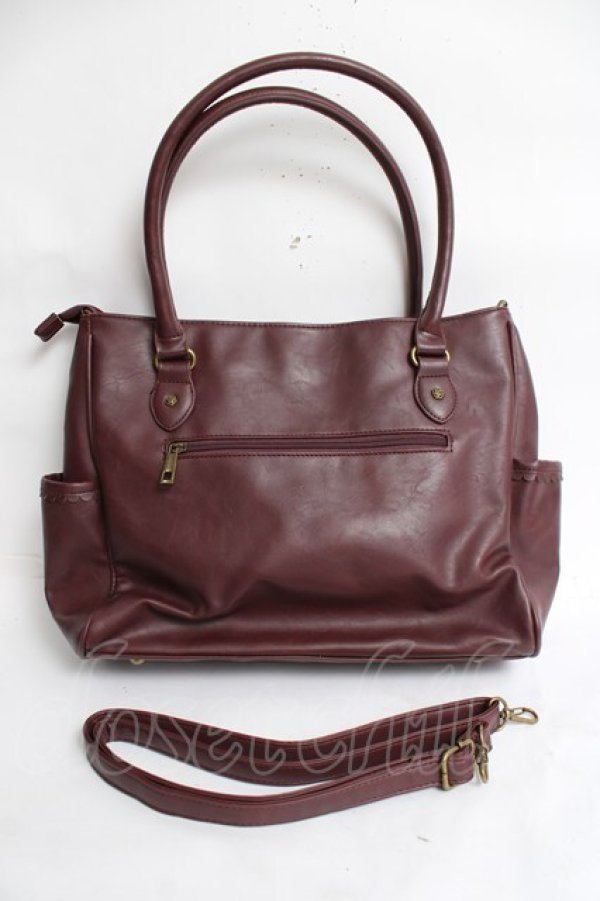 画像2: axes femme / REDLabel A4トートバッグ  ワイン Y-26-03-16-054-AX-BG-SZ-ZY (2)