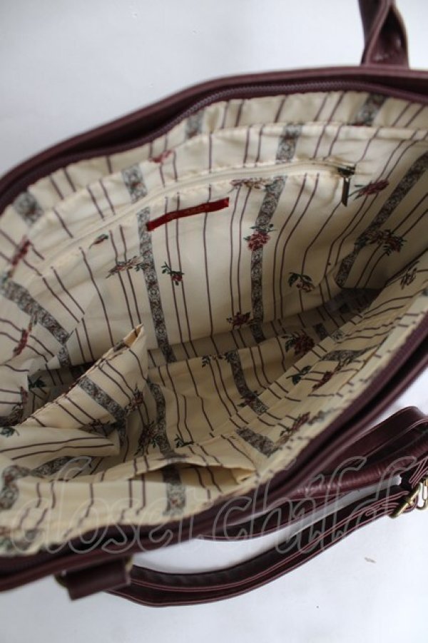 画像3: axes femme / REDLabel A4トートバッグ  ワイン Y-26-03-16-054-AX-BG-SZ-ZY (3)