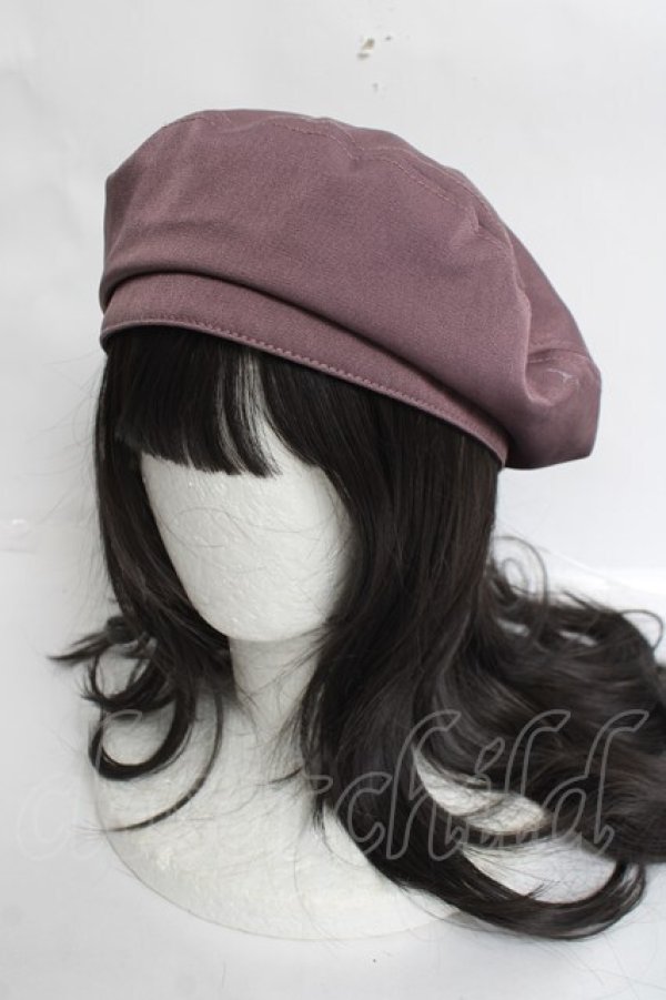 画像1: axes femme POETIQUE / バックリボンベレー帽  ピンク Y-26-03-16-059-AX-AC-SZ-ZY (1)