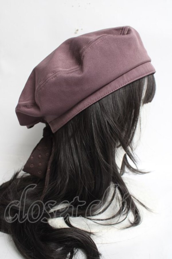画像4: axes femme POETIQUE / バックリボンベレー帽  ピンク Y-26-03-16-059-AX-AC-SZ-ZY (4)