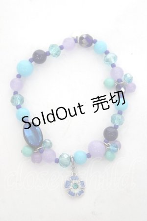 画像: ANNA SUI / ストーンブレスレット  ブルー Y-26-03-16-006-PU-AC-SZ-ZY