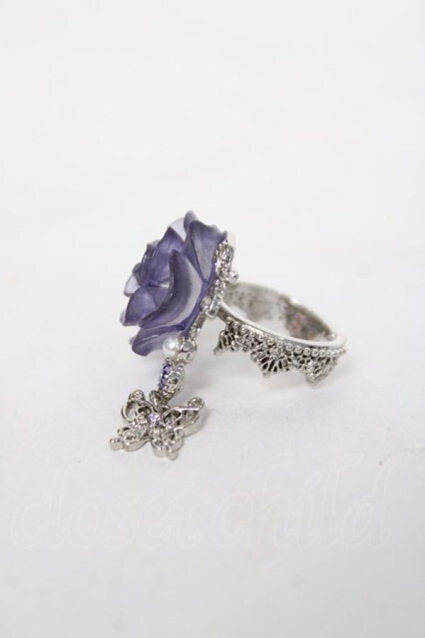 画像2: axes femme / エレガントローズリング  ブルー Y-26-03-16-001-AX-AC-SZ-ZY (2)