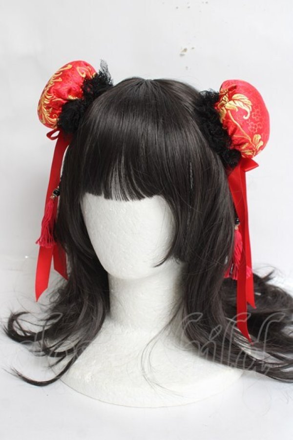 画像1: LOLITAその他(お買取対象外) / シニヨンクリップセット  赤 Y-26-03-16-066-LO-ZA-SZ-ZY (1)