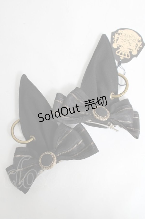 画像3: ALICE and the PIRATES / バステト猫耳クリップ  黒/ゴールド Y-26-03-16-068-PA-AC-SZ-ZY (3)