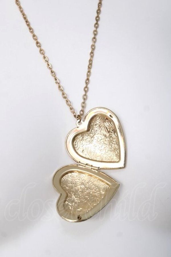 画像1: Eri Aino's Collection / ハート型ロケットペンダント  ゴールド Y-26-03-16-008-LO-AC-SZ-ZY (1)