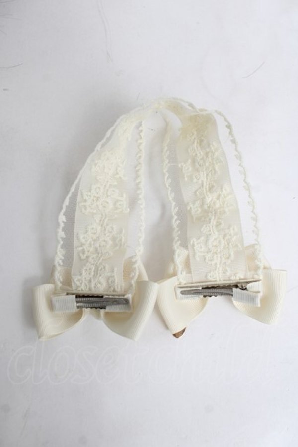 画像4: m petit by misako / AM*NIヘッドドレスA  淡薄橙 Y-26-03-16-071-LO-AC-SZ-ZY (4)