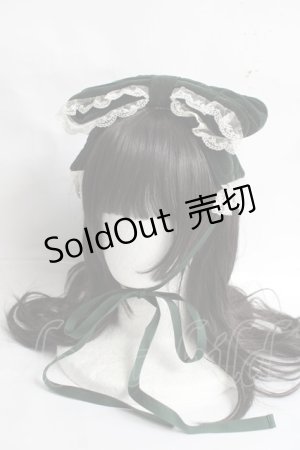 画像: metamorphose / 別珍リボンヘッドドレス  グリーン Y-26-03-16-072-ME-AC-SZ-ZY