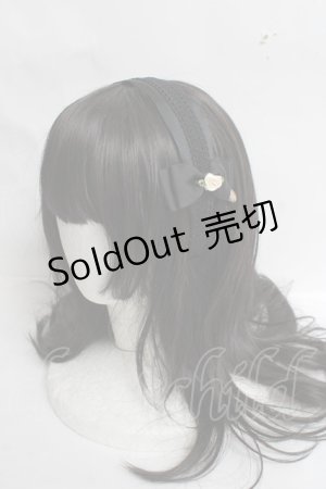 画像: m petit by misako / NINA'sコラボ AM*NIフラワーカチューシャ  中黒 Y-26-03-16-075-LO-AC-SZ-ZY