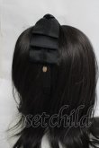画像2: ｍ petit by misako / AM*NIリボンカチューシャ  中黒 Y-26-03-16-076-LO-AC-SZ-ZY (2)
