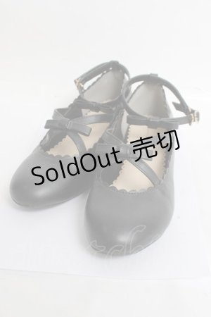 画像: m petit by misako / AMリボンストラップPPS L 黒 Y-26-03-16-079-LO-SH-SZ-ZY