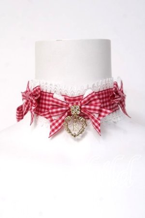 画像: BABY, THE STARS SHINE BRIGHT / Flancesca Ribbonチョーカー  エンジ/ピンク Y-26-03-16-011-BA-ZA-SZ-ZY